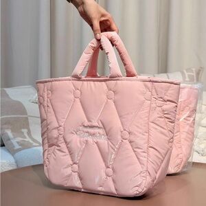 CHARLOTTE TILBURY Pink Quilted Tote Bag